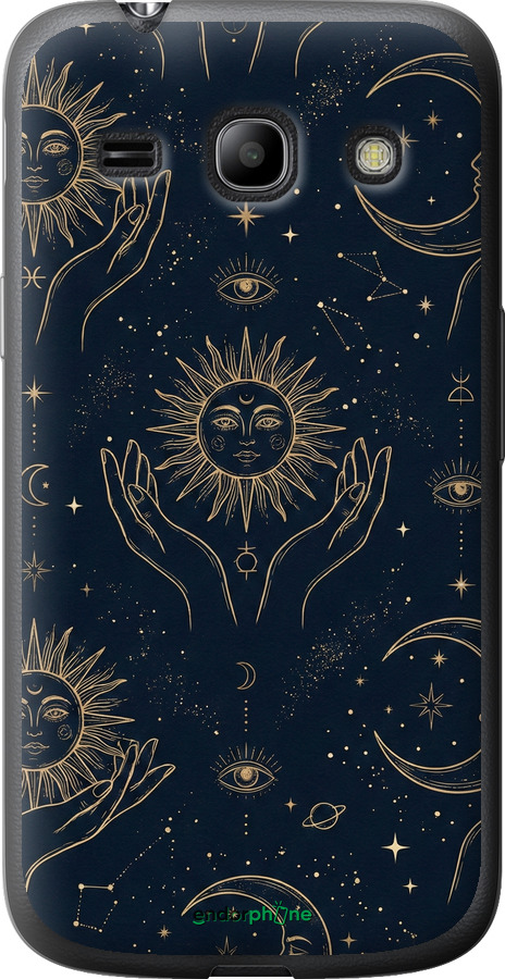 Силіконовий чехол Celestial Harmony: Sun & Moon Gold Mystic Pattern для Samsung Galaxy Star Advance G350E - 6778u-210 изображение 