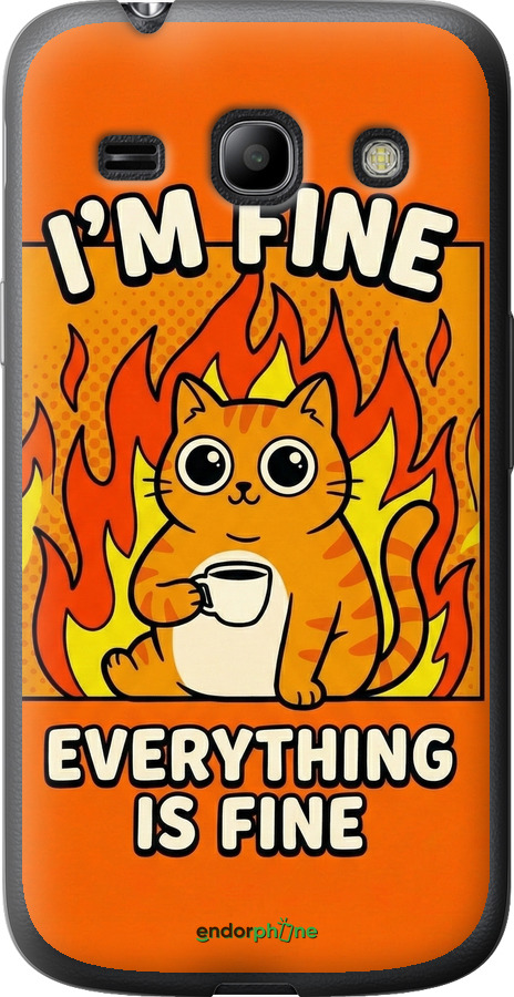 Силиконовый чехол Funny Cat для Samsung Galaxy Star Advance G350E - 6786u-210 изображение 