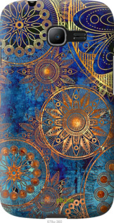 Силиконовый чехол Золотой узор для Samsung Galaxy Star Plus S7262 - 678u-360 изображение 