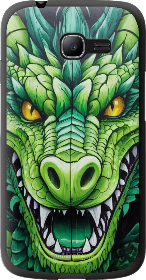 Силиконовый чехол Зелёный дракон для Samsung Galaxy Star Plus S7262 - 5816u-360 изображение 