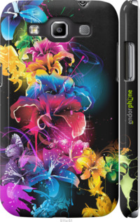 3D пластиковый глянцевый чехол Абстрактные цветы для Samsung Galaxy Win i8552 - 511c-51 изображение 