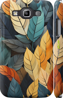 3D пластиковый глянцевый чехол Кольорове листя для Samsung Galaxy Win i8552 - 5644c-51 изображение 