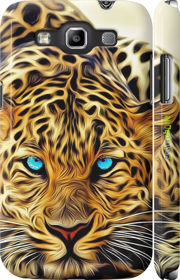 3D пластиковый матовый чехол Леопард для Samsung Galaxy Win i8552 - 6611m-51 изображение 