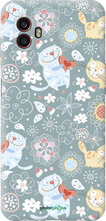 Силиконовый чехол Котята v3 для Samsung Galaxy Xcover 6 Pro - 1223u-2918 изображение 