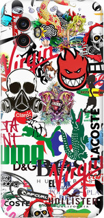 Силиконовый чехол Many different logos для Samsung Galaxy Xcover 6 Pro - 4022u-2918 изображение 