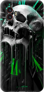 Силиконовый чехол Череп-часы для Samsung Galaxy Xcover 6 Pro - 4100u-2918 изображение 