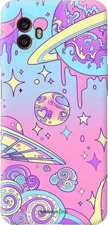 Силиконовый чехол Розовая галактика для Samsung Galaxy Xcover 6 Pro - 4146u-2918 изображение 