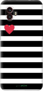 Силиконовый чехол Черно-белые полосы для Samsung Galaxy Xcover 6 Pro - 4461u-2918 изображение 