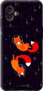 Силиконовый чехол Лисички в космосе для Samsung Galaxy Xcover 6 Pro - 4519u-2918 изображение 