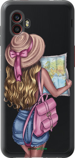 Силиконовый чехол Девушка с картой для Samsung Galaxy Xcover 6 Pro - 4704u-2918 изображение 