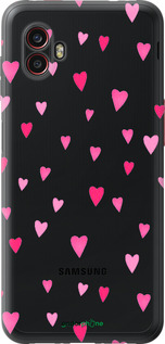 Силиконовый чехол Сердечки 2 для Samsung Galaxy Xcover 6 Pro - 4763u-2918 изображение 