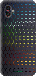 Силиконовый чехол Переливающиеся соты для Samsung Galaxy Xcover 6 Pro - 498u-2918 изображение 