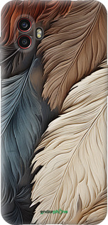 Силиконовый чехол Листья в стиле бохо для Samsung Galaxy Xcover 6 Pro - 5643u-2918 изображение 