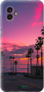 Силиконовый чехол Пальмы для Samsung Galaxy Xcover 6 Pro - 5873u-2918 изображение 