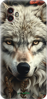 Силиконовый чехол Волчий взгляд для Samsung Galaxy Xcover 6 Pro - 6066u-2918 изображение 