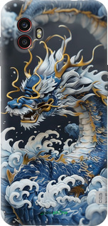 Силиконовый чехол Водяной дракон для Samsung Galaxy Xcover 6 Pro - 6113u-2918 изображение 