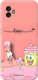 Силиконовый чехол Спанч Боб для Samsung Galaxy Xcover 6 Pro - 6282u-2918 изображение 