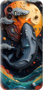 Силиконовый чехол Кит в космосе для Samsung Galaxy Xcover 6 Pro - 6328u-2918 изображение 