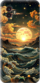 Силиконовый чехол Арт волны для Samsung Galaxy Xcover 6 Pro - 6332u-2918 изображение 