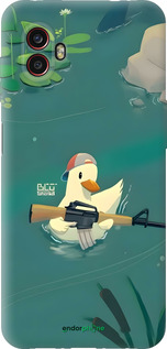 Силиконовый чехол Уточка с автоматом для Samsung Galaxy Xcover 6 Pro - 6356u-2918 изображение 
