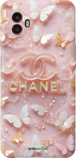 Силиконовый чехол Шанель для Samsung Galaxy Xcover 6 Pro - 6366u-2918 изображение 