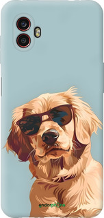 Силиконовый чехол Пес в очках для Samsung Galaxy Xcover 6 Pro - 6381u-2918 изображение 