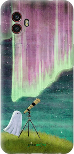 Силиконовый чехол Привидение и звезды для Samsung Galaxy Xcover 6 Pro - 6443u-2918 изображение 