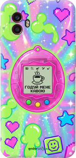 Силиконовый чехол Y2K Aesthetic Retro Pet: Годуй мене кавою для Samsung Galaxy Xcover 6 Pro - 6784u-2918 изображение 