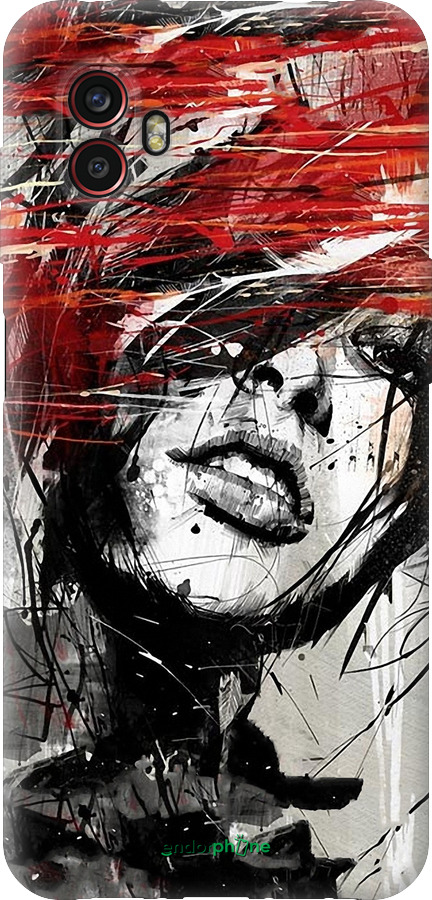 Силиконовый чехол Лицо девушки для Samsung Galaxy Xcover 6 Pro - 1162u-2918 изображение 