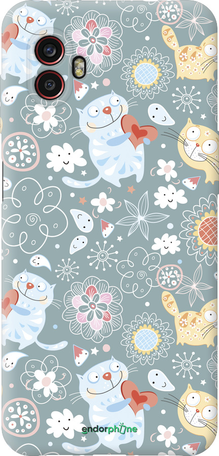 Силиконовый чехол Котята v3 для Samsung Galaxy Xcover 6 Pro - 1223u-2918 изображение 