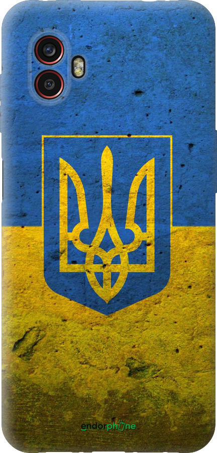 Силиконовый чехол Флаг и герб Украины 2 для Samsung Galaxy Xcover 6 Pro - 378u-2918 изображение 