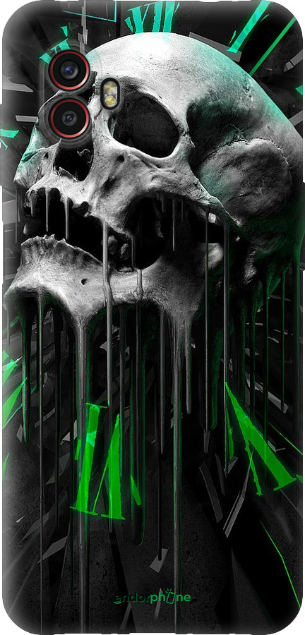 Силиконовый чехол Череп-часы для Samsung Galaxy Xcover 6 Pro - 4100u-2918 изображение 