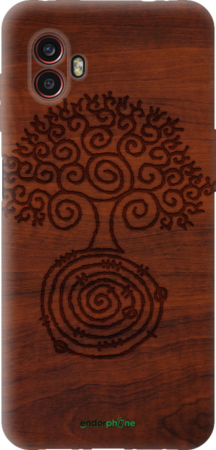 Силиконовый чехол Узор дерева для Samsung Galaxy Xcover 6 Pro - 4119u-2918 изображение 