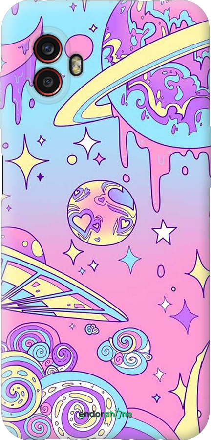 Силиконовый чехол Розовая галактика для Samsung Galaxy Xcover 6 Pro - 4146u-2918 изображение 