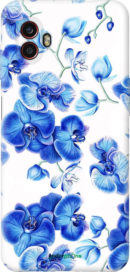 Силиконовый чехол Голубые орхидеи для Samsung Galaxy Xcover 6 Pro - 4406u-2918 изображение 