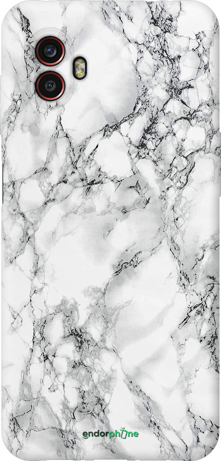 Силиконовый чехол Мрамор белый для Samsung Galaxy Xcover 6 Pro - 4480u-2918 изображение 