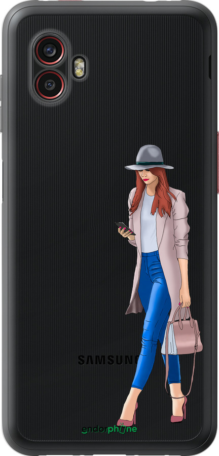 Силиконовый чехол Девушка 1 для Samsung Galaxy Xcover 6 Pro - 4751u-2918 изображение 