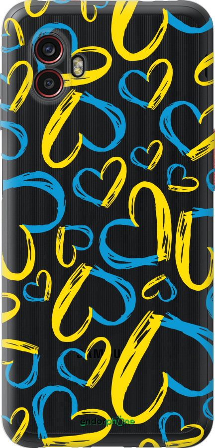 Силиконовый чехол Сердца UA для Samsung Galaxy Xcover 6 Pro - 5292u-2918 изображение 