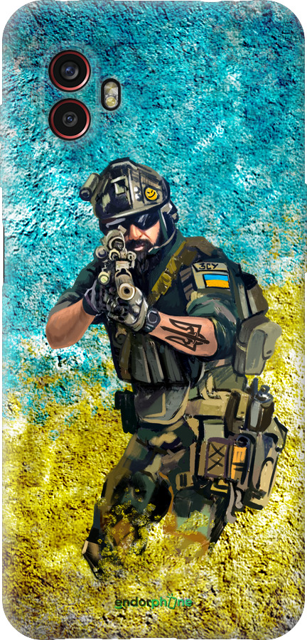 Силиконовый чехол Воин ЗСУ для Samsung Galaxy Xcover 6 Pro - 5311u-2918 изображение 