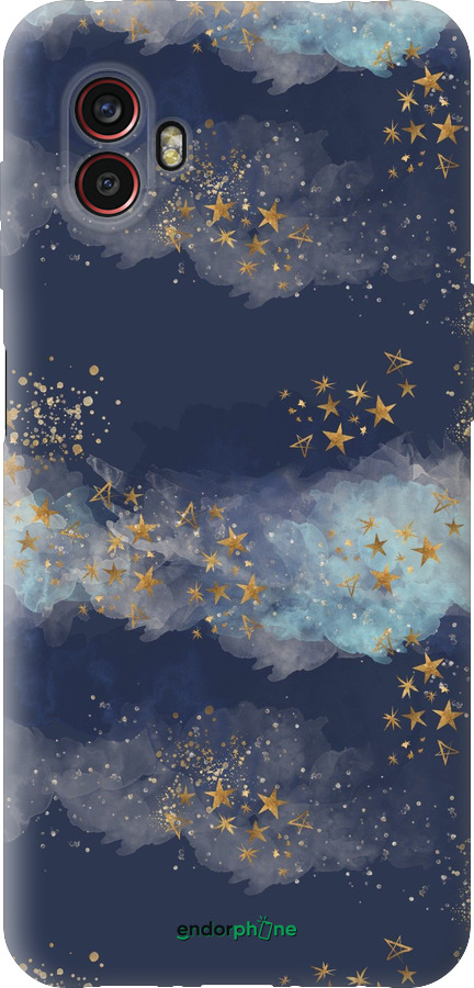 Силиконовый чехол Ночь золотые звезды для Samsung Galaxy Xcover 6 Pro - 5421u-2918 изображение 