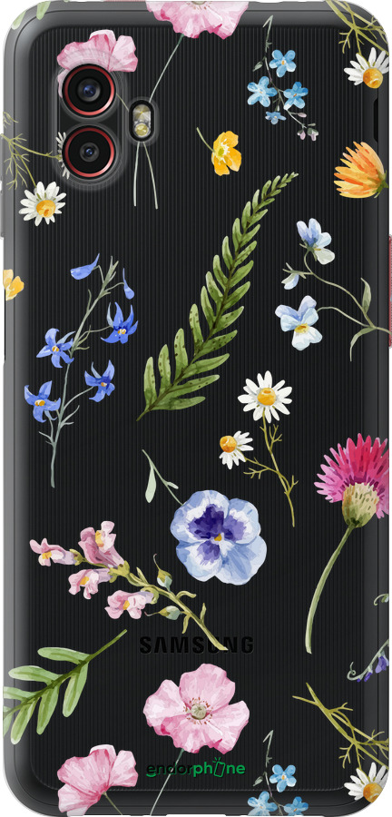 Силиконовый чехол Цветочный фон v2 для Samsung Galaxy Xcover 6 Pro - 5472u-2918 изображение 