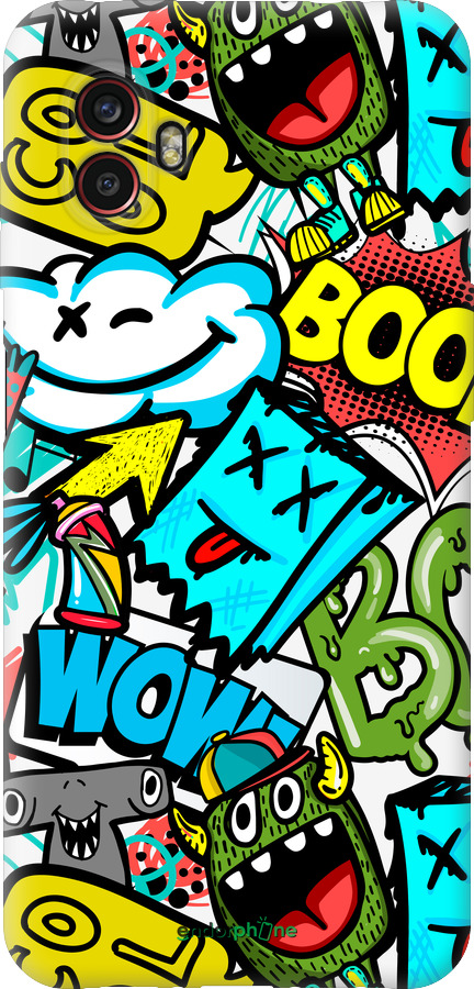 Силиконовый чехол Стикеры v4 для Samsung Galaxy Xcover 6 Pro - 5508u-2918 изображение 