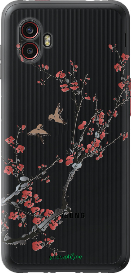 Силіконовий чехол Сакура v2 для Samsung Galaxy Xcover 6 Pro - 5538u-2918 изображение 