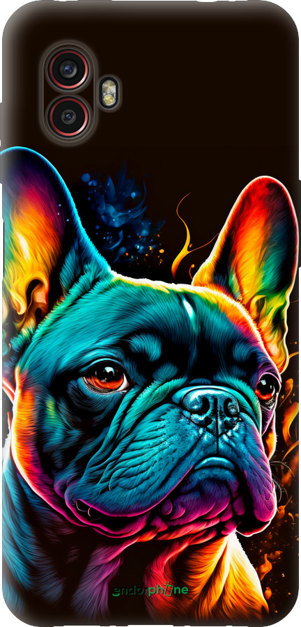 Силиконовый чехол Яркий бульдог для Samsung Galaxy Xcover 6 Pro - 5547u-2918 изображение 