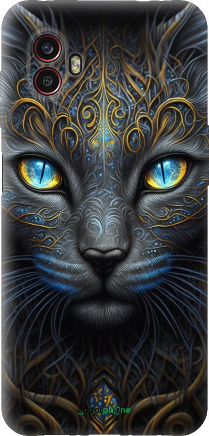 Силиконовый чехол Кошка для Samsung Galaxy Xcover 6 Pro - 5548u-2918 изображение 