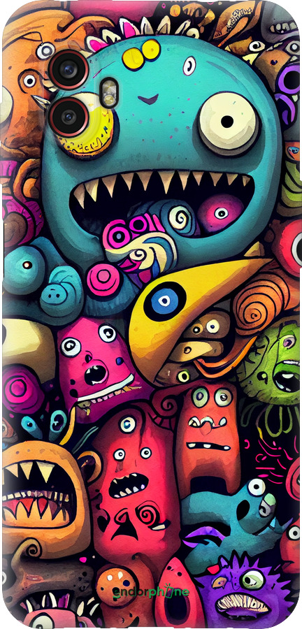 Силиконовый чехол Cмешные монстры для Samsung Galaxy Xcover 6 Pro - 5549u-2918 изображение 
