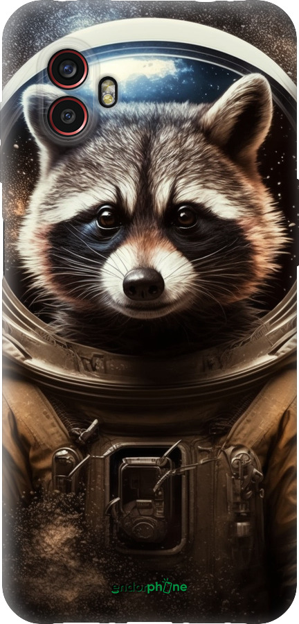 Силиконовый чехол Raccoon austronaut для Samsung Galaxy Xcover 6 Pro - 5581u-2918 изображение 