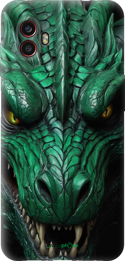 Силиконовый чехол Зелёный дракон v2 для Samsung Galaxy Xcover 6 Pro - 5817u-2918 изображение 
