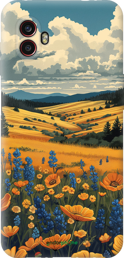 Силиконовый чехол Украинское поле для Samsung Galaxy Xcover 6 Pro - 6082u-2918 изображение 