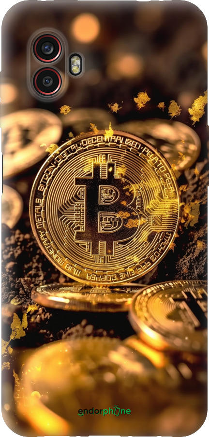 Силіконовий чехол Золота лихоманка біткойна для Samsung Galaxy Xcover 6 Pro - 6089u-2918 изображение 